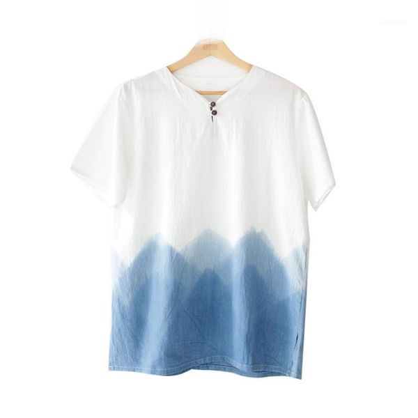 

mens spring and summer designer tshirt short sleeve v neck tees geometric print button split mens clothing, White;black