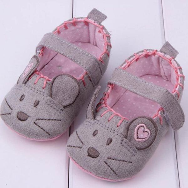 

new toddler baby little mouse crib shoes boy girls casual cotton shoes 0-12m