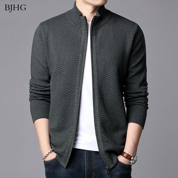 

новая мода куртки мужские stand collar кардиган trend streetwear шинель winter slim fit ветровка вскользь пальто мужская одежда, Black;brown