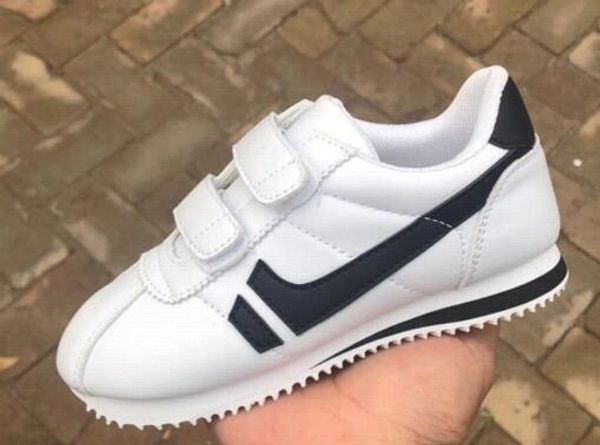 

low price mens casual shoes men and women cortez shoes pu leather fashion outdoor sneakers size 36-45, Black