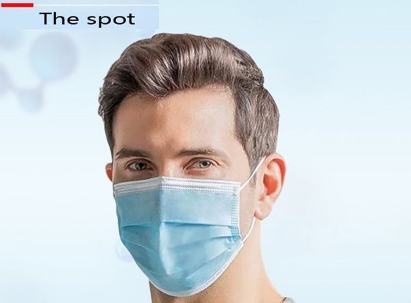 

dhl fedex disposable face mask ce masks civil thick 3-layer nonwovens reusable mascarillas masques cotton cloth face masks