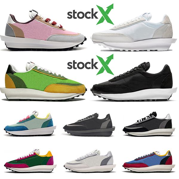 

stock x new 2020 sacai ldv waffle mens running shoes designer women black white grey pine green gusto men trainers fashion sneakers