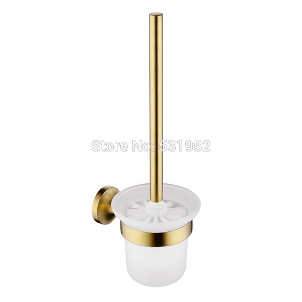 

toilet brush holders brushed gold finish wall mounted toilet brush holder with glass cup stainless steel bathroom accessories