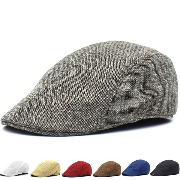 

2019 mesh beret men's and women's retro cap summer breathable outdoor sun hat forward hat old beret craisy sl-06, Blue;gray