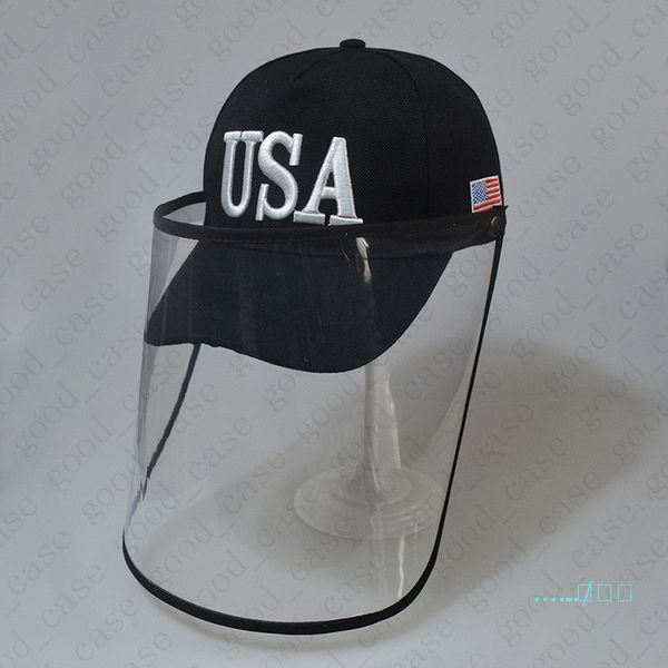 

protective full face mask baseball cap donald trump usa flags anti-uv caps outdoor anti-spray windproof masks removable mask hats d42808, Yellow