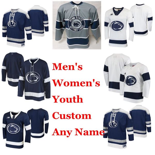 

penn state nittany lions college hockey jerseys womens peyton jones jersey evan barratt alex limoges denis phillips smirnov custom stitched, Black;red