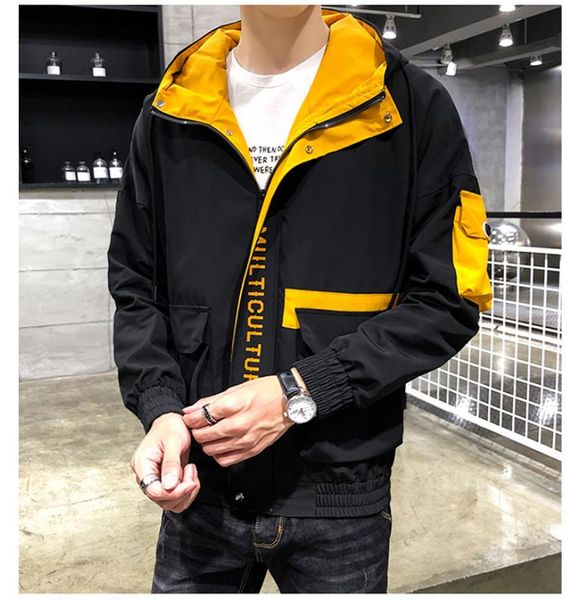 

Mens Jacket Luxury Clothing Men Designer Thin Men Hooded Slim Men's Jackets Casual Stylish Jacket Good Quality Plus Size M--4XL 9