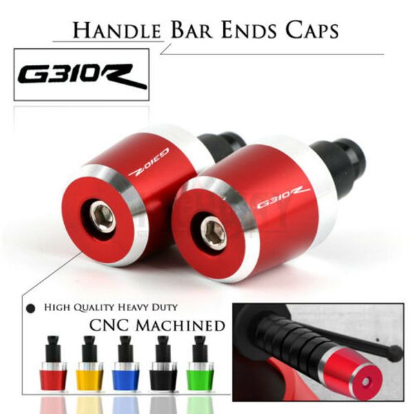 

motorcycle 7/8" 22mm aluminum handlebar handle bar end grips weight plugs cap cover for g310r g310gs g310 gs/r