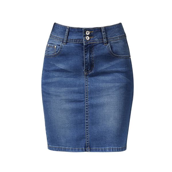 

new 2019 denim mini skirt womens short denim skirts women female skirts womens bandage high waist plus size jeans skirt, Black