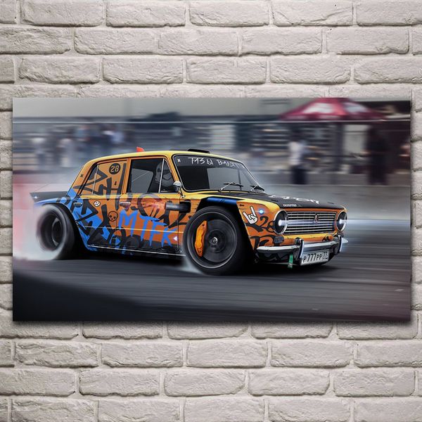 

vintage graffiti sports car poster wall art pictures painting wall art for living room home decor (no frame