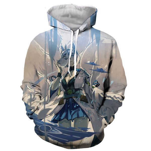 

game azur lane 3d hoodies galaxy space goku/vegeta print streetwear men/women sweatshirt pullovers, Black