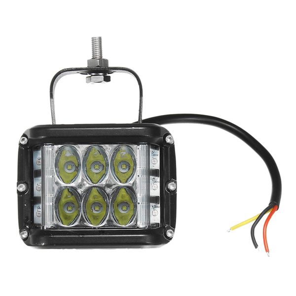 

4 inch led work light bar side shooter combo white +yellow driving strobe lamp