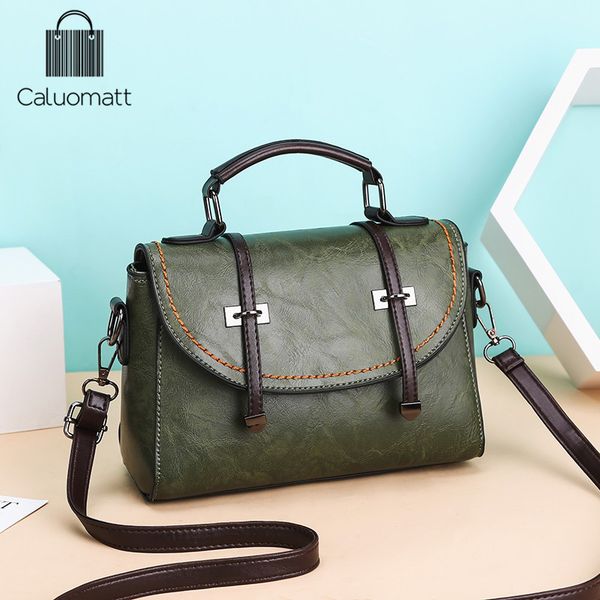 

caluomawomen модные сумки 2020 lady chic crossbody сумка простые кожа pu вскользь tote плеча повелительницы сумки