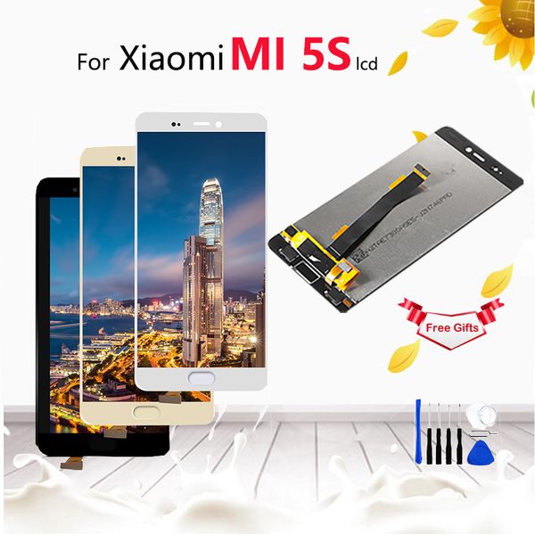 

для xiaomi mi5s жк-дисплей + сенсорный экран digitizer ассамблеи замена премиум для xiaomi mi 5s 5.15 дюймов + отправить инструмент