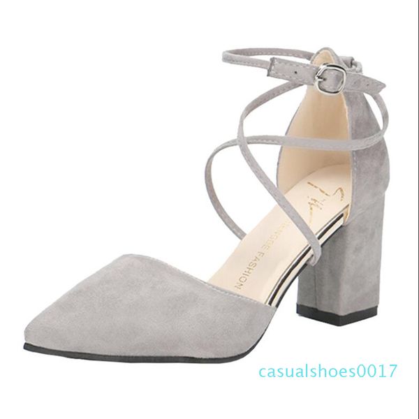 

high-heeled sandals high heel shoes women shoes woman 2020 summer new style pointed black high-heeled straps ladies sandals c17