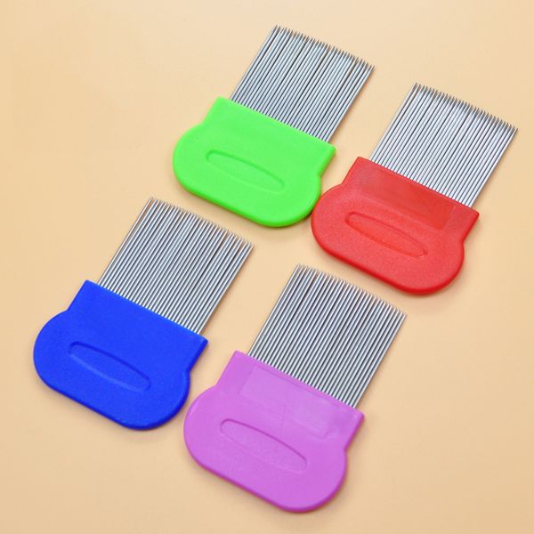 

dog cat head hair lice nit comb pet safe flea eggs dirt dust remover stainless steel grooming brushes tooth brushs 7 colors dbc bh3128