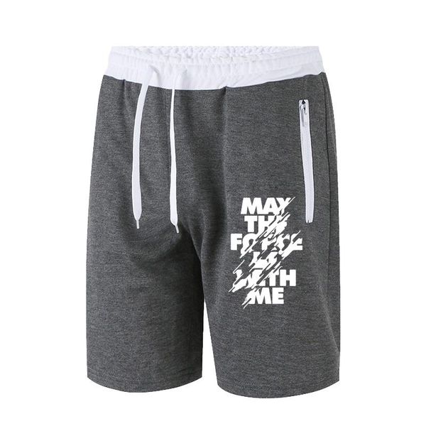 

мужские повседневные спортивные шорты открытый бег трусцой шорты хлопок печатный английский арт слово с карманом на молнии повседневные брюк, White;black