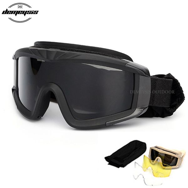 

black tan green tactical goggles oculos glasses paintball shooting glasses