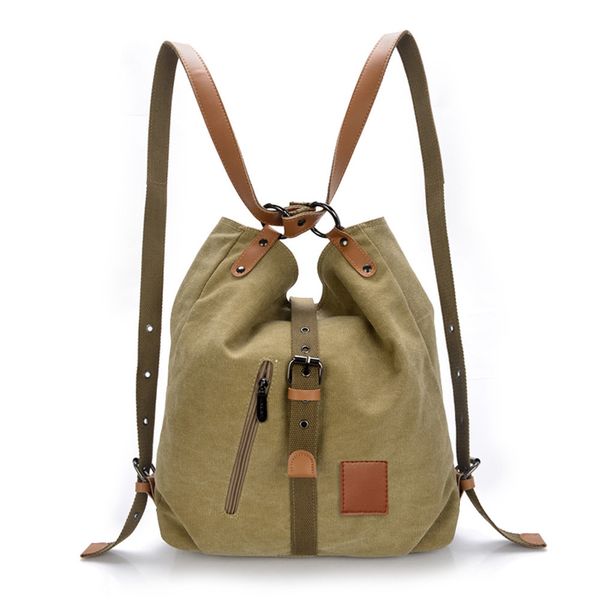 

women's canvas bags vintage female hobos shoulder bags multifunctional shoulder leisure pockets ##25