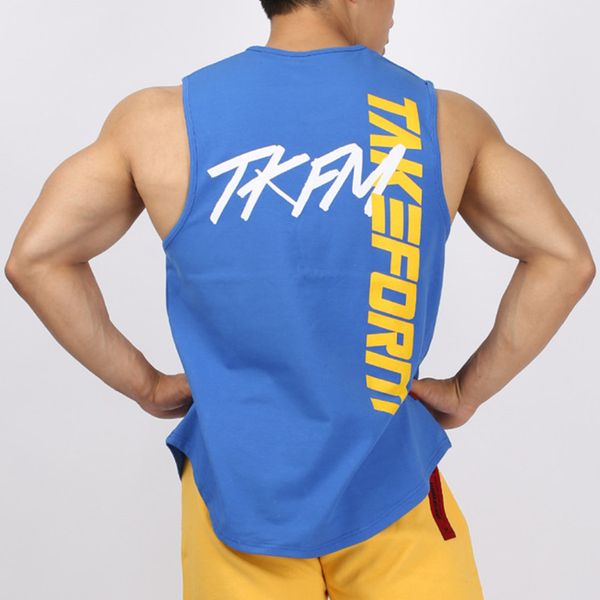 

mens casual fashion tank gyms fitness workout cotton sleeveless shirt summer clothing male stringer singlet undershirt vest, White;black