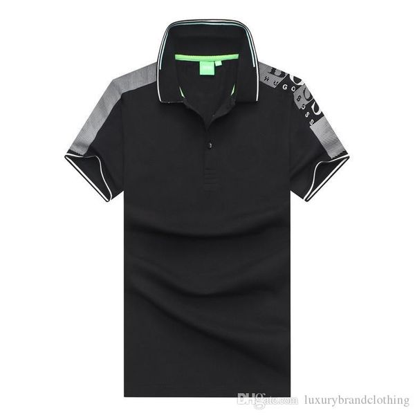 

designer mens polo shirt business luxury bosses polos shirt cotton short sleeve arrived summer polos fashion man t shirt m-xxl arrival, White;black