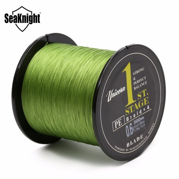 

seaknight blade 500m braided fishing line 4 strand smooth multifilament pe line carp fishing wire 8 10 20 30 40 60lb saltwater