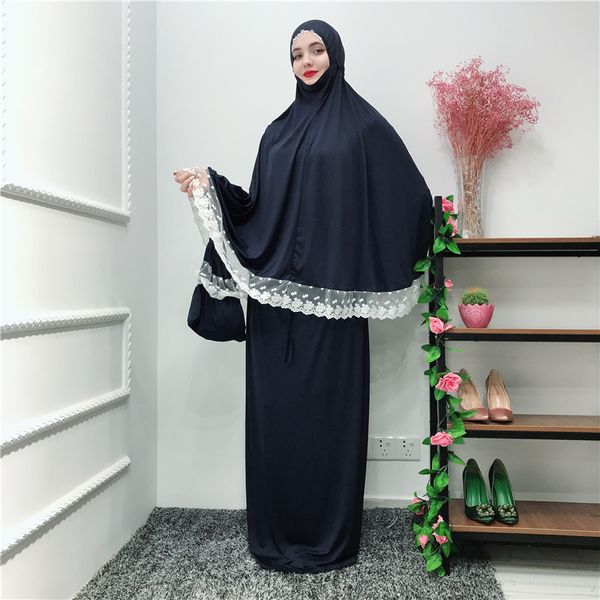 

factory price muslim women modest romadan prayer kaftan dress full coverage middle east women elbise abaya, Red