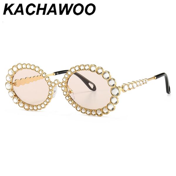 

для kachawoo кристаллических женщин солнцезащитные очки овальная моды солнцезащитные очки горный хрусталь украшения дамы роскошь подарков па, White;black