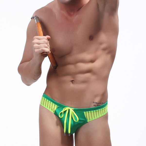 

oumuyi men's underpants quick drying nylon sports briefs t-back summer beach swimming costume trunks swim boxer briefs