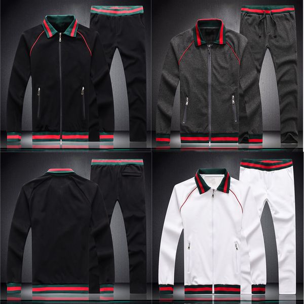 

Fa hion brand de igner luxury cla ic compound velvet tripe track uit winter de igner white black jacket track uit m 3xl