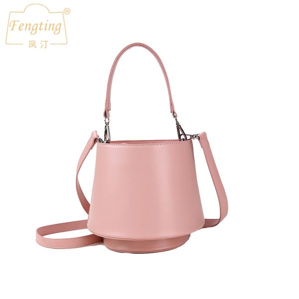 

women's bucket pink fashion shoulder bags 2020 new drop-shipping handbags black mini chain messenger bags ftb210
