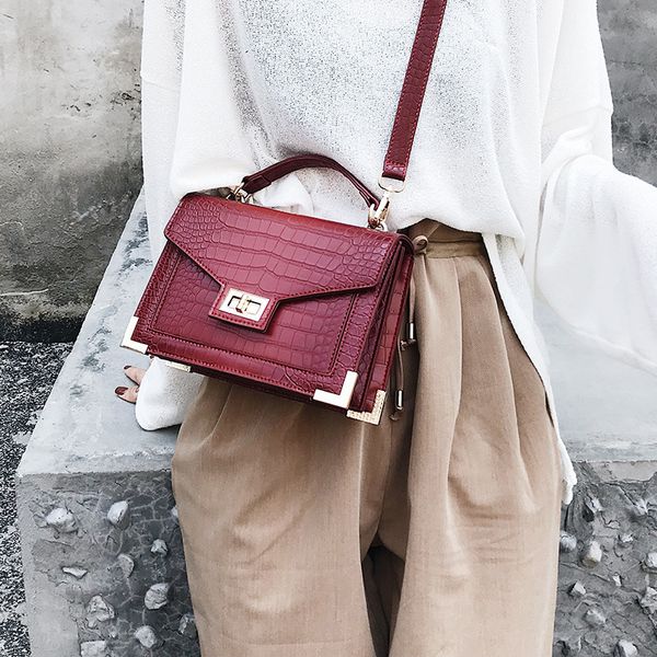 

New Femme Tote Bag for Women 2020 Luxury Handbags Women Bags Designer Alligator Leather Female Shoulder Messenger Bag Sac A Main