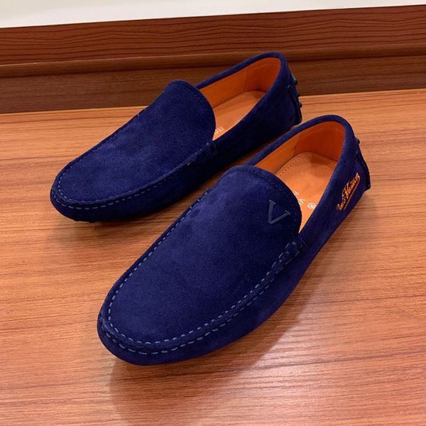 

newast men shoes designer fashion luxury sneakers superstars suede leather flat peas shoes classic casual shoes black blue