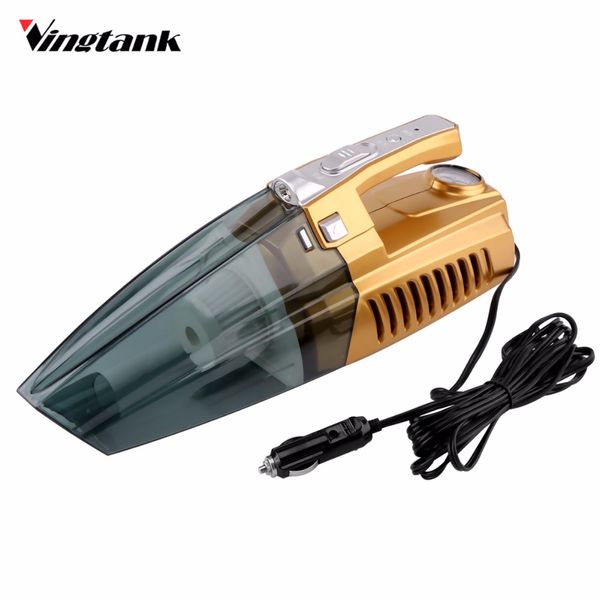 

vingtank portable car vacuum cleaner dry and wet dual-use multi-function tire inflator tire pressure gauge with led light 12v