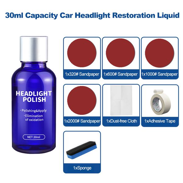 

automobile headlight restoration kits car headlight polish repair liquid 10ml automotive maintenance accessories