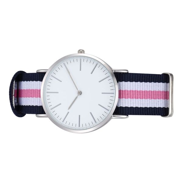 

women watches two hands movement simple dial face, Slivery;brown