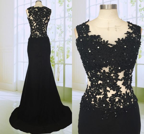 

lace black prom dresses mermaid dress 2019 beaded sequins sweetheart cap sleeve hollow back dresses evening wear vestidos de fiesta