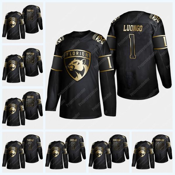 

Florida Panthers 2019 Golden Edition 1 Roberto Luongo 16 Aleksander Barkov 5 Aaron Ekblad 68 Mike Hoffman 3 Keith Yandle 25 Keep Jersey