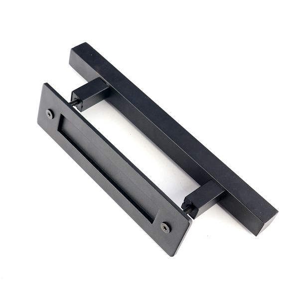 

heavy duty 12" square pull and flush door handle flush pull for interior sliding barn doors