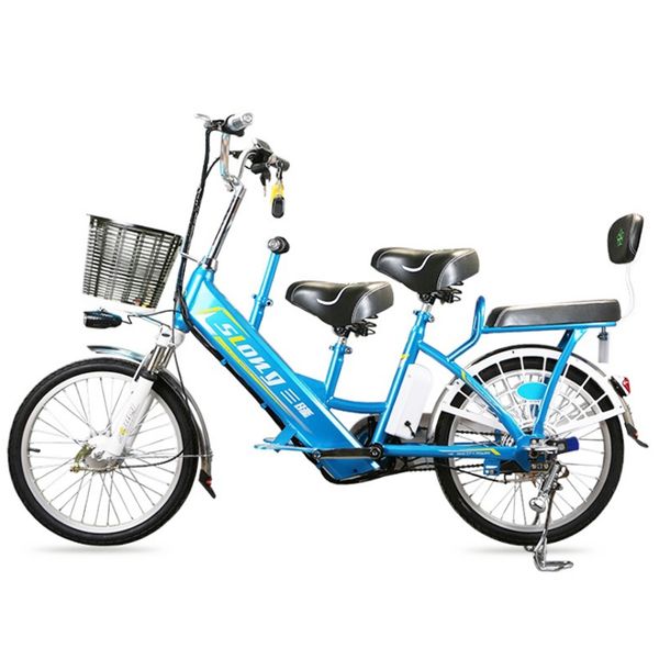 

new 20inch electric bike multifunction road e-bike lithium battery parent-child ebike 240w 48v assistent power electric bicycle, Silver;blue