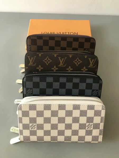 

2018 new fa hion women men genuine leather zipper wallet with good qaulity free