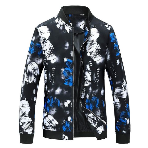 

новая весна осень повседневной куртка мужской одежды zipper воротник плед printed мужской дизайнерские куртки ветровка sportswearmens дизайн, Black;brown