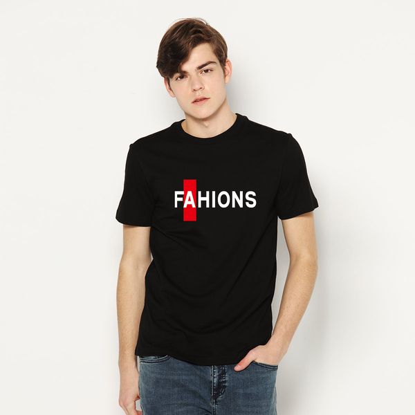 

хлопок мужская с коротким рукавом футболки хлопок рыхлый  круглый шеи мужской верхней половины основания рубашки, White;black