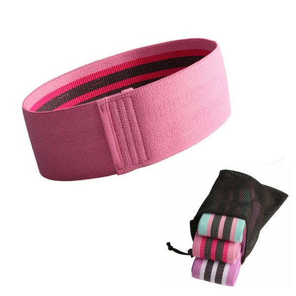 

3pcs/set women resistance bands exercise loops non slip elastic squat stretching fitness yoga training weightlifting with bag ing