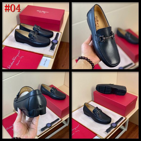 

19ff 2men dress shoes luxury italian style pointed toe formal wedding party casual lace-up business geunine leather man shoes kkkkk, Black