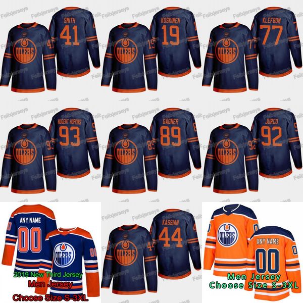 

93 Ryan Nugent-Hopkins 2019-20 Edmonton Oilers Mike Smith Mikko Koskinen Oscar Klefbom Sam Gagner Tomas Jurco Zack KassianThird Jersey