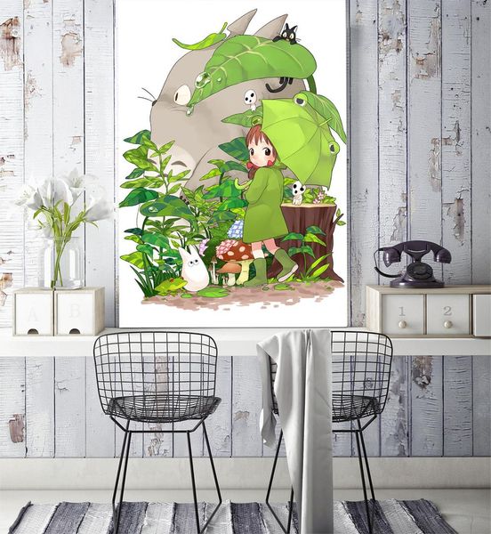 

self-adhesive] 3d my neighbor totoro 0458576 japan anime wall paper mural wall print decal murals