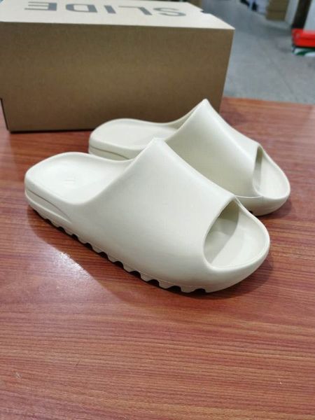 

designer bone desert sand resin slides men women yellow olive white kanye west slippers