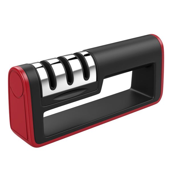 

kitchen scissors and knife sharpener upgraded 4-stage blade sharpener stone(scissors,ceramic,coarse,fine) for chef/fillet knives