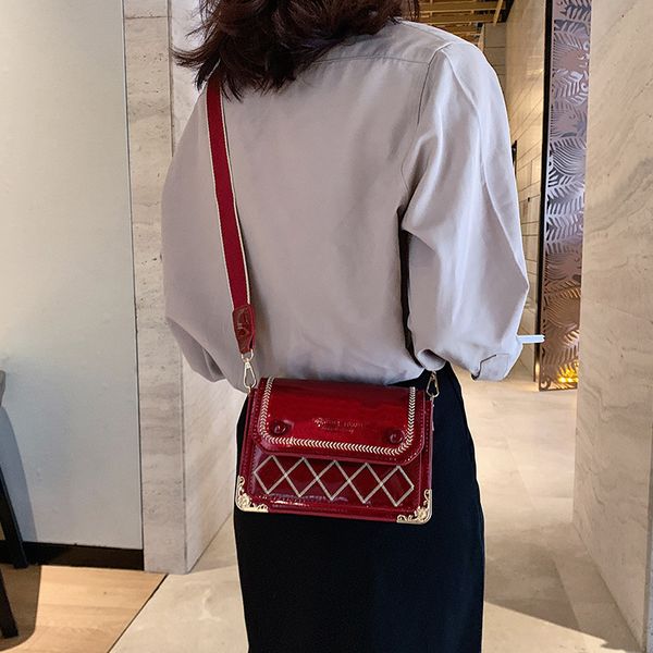

women's shoulder bag straddle bag small square 2020 spring new women's all style pu fashionable small square